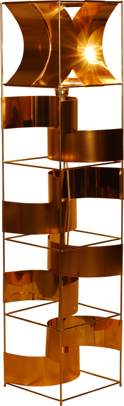 Lampadaire Copernic cuivre